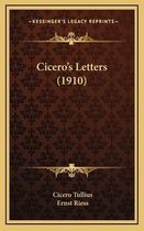 De omslag van het boek 'Cicero's Letters (1910)' met een bruin patroon en gouden versieringen.