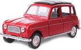 Welly Schaalmodel Renault 4 Jongens 12 Cm Staal Rood