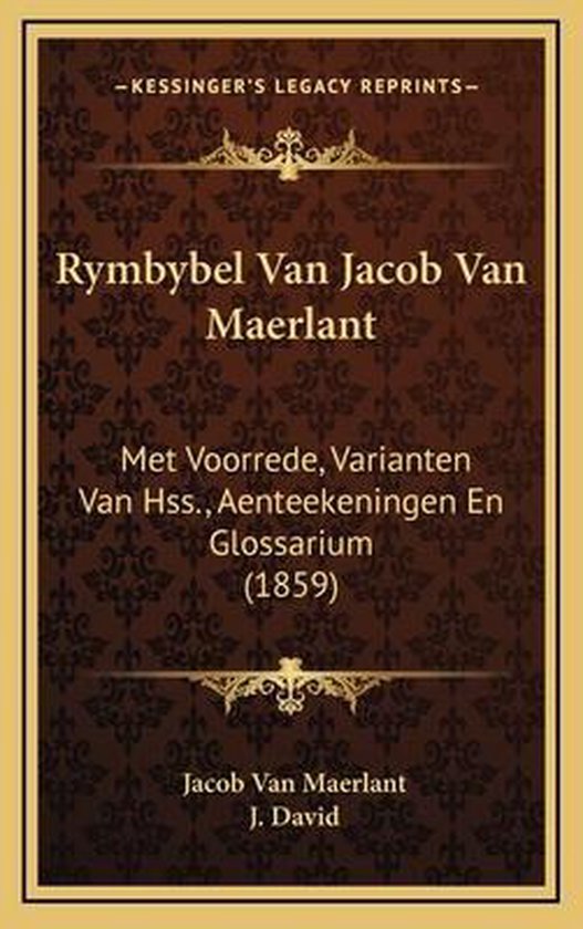 Rymbybel Van Jacob Van Maerlant - cover