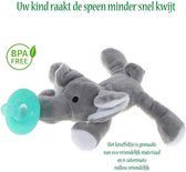 JillyBee - Knuffelspeen - Knuffel - Speen - Olifant