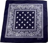 Zac's Alter Ego Bandana Paisley marine blauw  Blauw/Wit