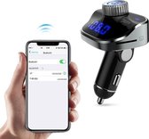 LuxeBass 5.29.35.Bluetooth FM Transmitter voor in de auto - Handsfree Carkit - Fast charge USB poort - Auto Lader - Muziek Luisteren Streamen - Bellen - Auto lader - MP3 - Frequent