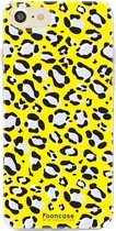 iPhone SE (2020) hoesje TPU Soft Case - Back Cover - Luipaard / Leopard print / Geel