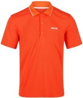 Regatta Poloshirt Maverick V Active Heren Polyester Oranje Maat L