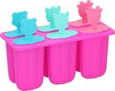 Fresh & Cold Ijslollymaker Polypropyleen 80 Ml Fuchsia 6 Stuks