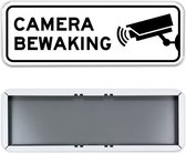 Parkeerbord Camerabewaking  60x20cm - Stevig aluminium bord met dubbel omgezette rand