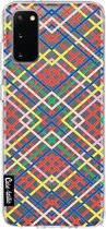 Casetastic Samsung Galaxy S20 4G/5G Hoesje - Softcover Hoesje met Design - Weave Pattern Print