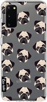 Casetastic Samsung Galaxy S20 4G/5G Hoesje - Softcover Hoesje met Design - Pug Trouble Print