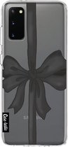 Casetastic Samsung Galaxy S20 4G/5G Hoesje - Softcover Hoesje met Design - Black Ribbon Print