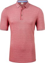 OLYMP Level 5 Body Fit poloshirt - stretch - rood melange -  Maat: L