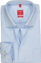Redmond regular fit overhemd - lichtblauw - Strijkvriendelijk - Boordmaat: 45/46