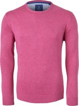 Redmond heren trui katoen O-hals - roze - Maat: 4XL