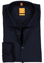 Redmond modern fit overhemd - nachtblauw - Strijkvriendelijk - Boordmaat: 37/38
