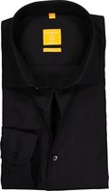 Redmond modern fit overhemd - zwart - Strijkvriendelijk - Boordmaat: 41/42