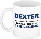 Dexter The man, The myth the legend cadeau koffie mok / thee beker 300 ml