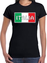 Italie / Italia landen t-shirt zwart dames S