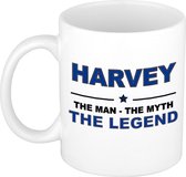 Harvey The man, The myth the legend cadeau koffie mok / thee beker 300 ml