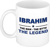 Ibrahim The man, The myth the legend cadeau koffie mok / thee beker 300 ml