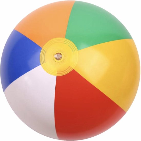 Rainbow Beach Ball - Ballon de plage gonflable - Ballon de plage 6 couleurs  - Jouets... | bol.com