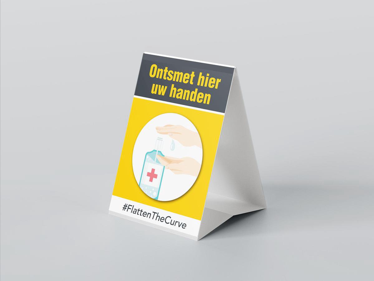 Corona visualisatie pakket (affiches, staanders...)