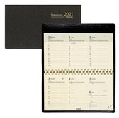 Brepols Agenda 2021 • Omniplan • Genova abc • 16 x 8,9 cm • Zwart liggend