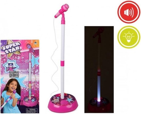 Roze speelgoed microfoon met licht en geluid voor meisjes - Zingen/Zang  -... | bol.com
