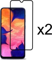 2 Pack Samsung Galaxy A10E Lite Screenprotector Glazen Gehard  Full Cover Volledig Beeld Tempered Glass