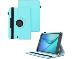 Universele Tablet Hoes voor 10 inch Tablet - 360° draaibaar - Lichtblauw - Tablethoes Universeel