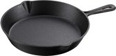 Nuovva Skillet Gietijzer - Braadpan - Koekenpan - 25cm - geschikt voor alle warmtebronnen incl. BBQ en inductie