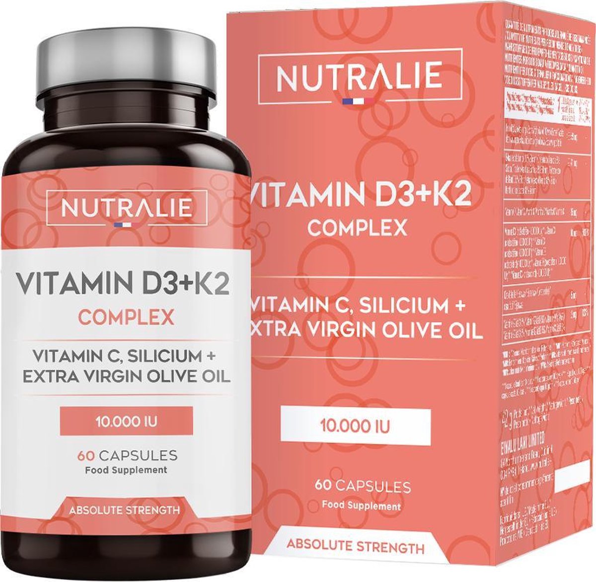 Vitamine D3 10.000 + K2 MK7 Dosis | Verbetert Immuunsysteem, Botten en... | bol.com