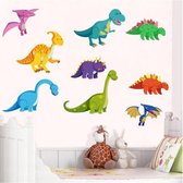 Muursticker Dinosaurus | Wanddecoratie | Muurdecoratie | Slaapkamer | Kinderkamer | Babykamer | Jongen | Meisje | Decoratie Sticker