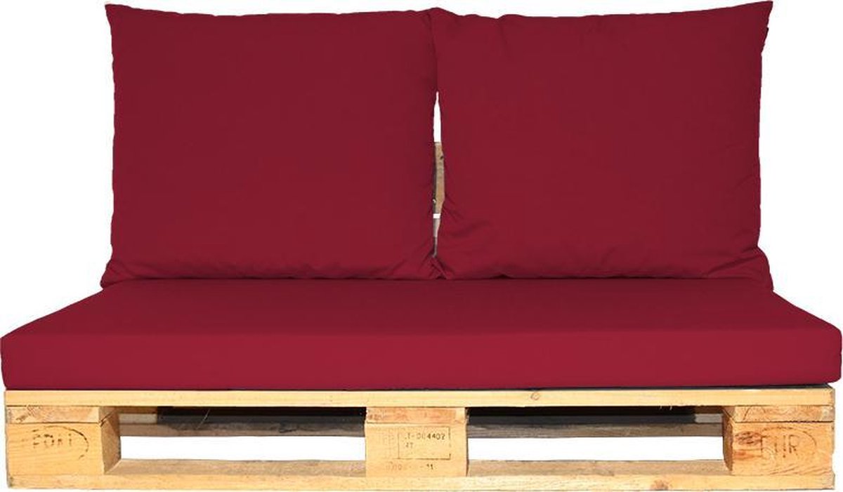 Strandmeubelkussen en Plofkussen set Burgundy