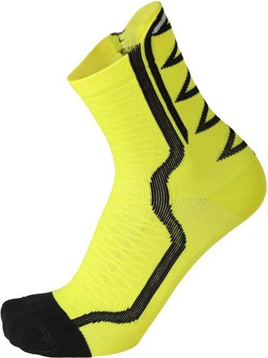 Lightweight extra dry bike sock 15 cm neon geel L