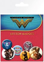 Wonder Woman Button Badges - 6 stuks