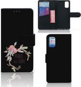 Geschikt voor Samsung Galaxy A41 Bookcase Hoesje met Pasjeshouder