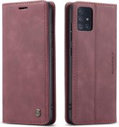 CaseMe Book Case - Geschikt voor Samsung Galaxy A51 Hoesje - Bordeaux