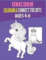 Unicorn Coloring & Connect The Dots Ages 4-6
