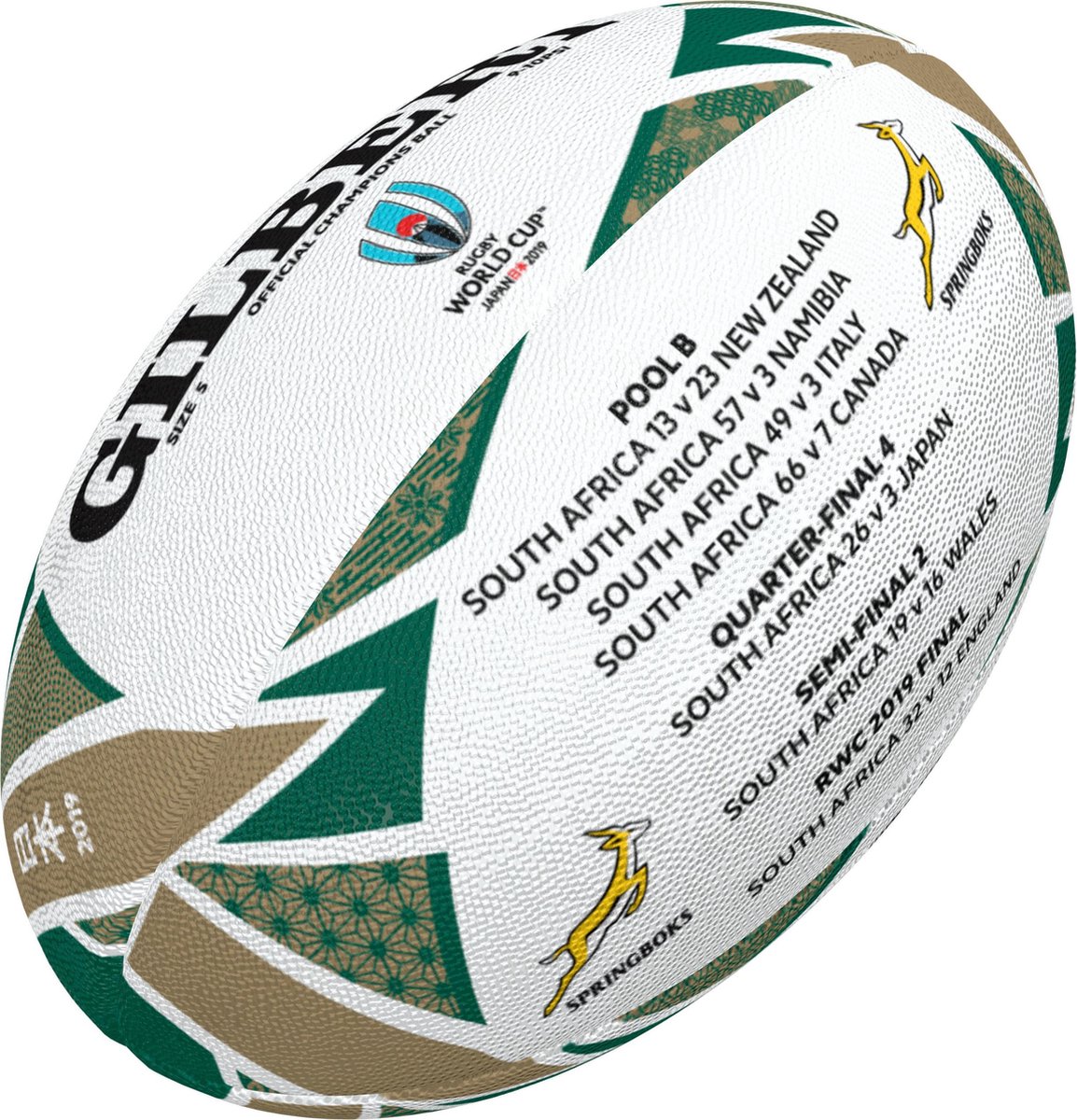 Gilbert Springboks Rugby World Cup 2019 Champions Ball | bol