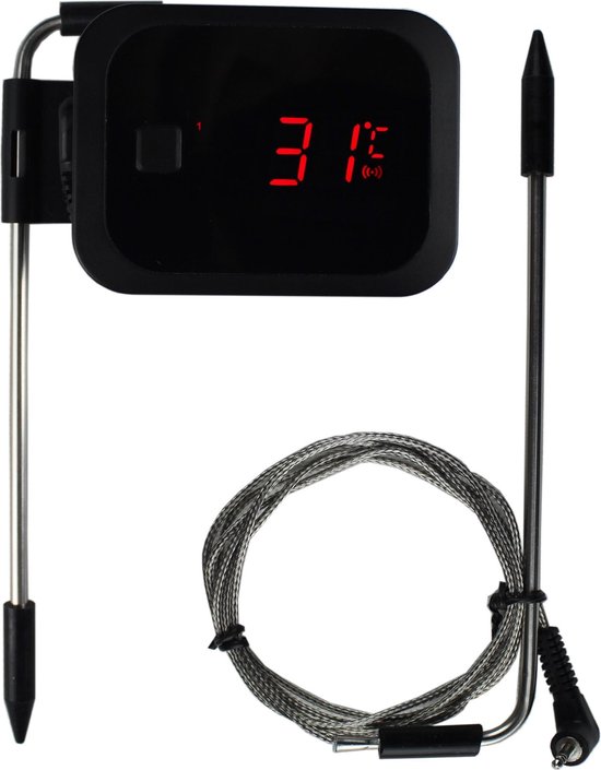Draadloze BBQ Thermometer met App - Bluetooth Kerntemperatuur - Wireless - Grill - Rookoven - Vleesthermometer - Barbecue