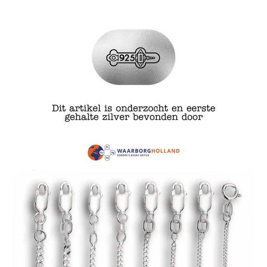 YO&NO - Ketting - Zilver - Gourmet - 2.0mm - 50cm - Sieraden Vrouw - Heren - Gerhodineerd - Zilver 925