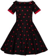 Darlene Kids Dress Black Red in Swing Vintage Jaren 50 Stijl