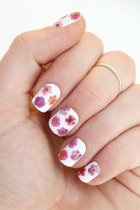 Roze bloemen nagel decals - nagelproducten - nageldecals - nail art - nail stickers - nagel stickers
