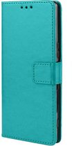 LG K61 Hoesje Turquoise - Portemonnee Book Case - Kaarthouder & Magneetlipje