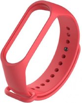 Siliconen bandje - geschikt voor Xiaomi Mi Band 3 / 4  - Rood