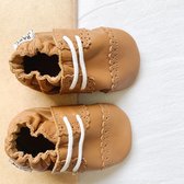 Babyslofjes - Cognac - Brogue - Baby Dutch