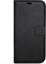 LC.IMEEKE Kunstleren Book Case Portemonnee Pasjes Hoesje Geschikt voor Samsung Galaxy A8 Plus (2018) - Zwart