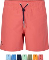 Ramatuelle Zwembroek Heren - Santorini Zwembroek - Maat XXL  - Kleur  Oranje / Fluor Orange