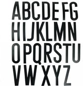 Set zelfklevende letters (alfabet) Groen  x  x 60 mm