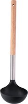 Luxe bamboe houten soeplepel/opscheplepel 31 cm - Koken - Keukengerei - Opscheplepels/serveerlepels