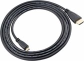 Micro hdmi naar hdmi kabel - Gold plated- 1.5M - zwart